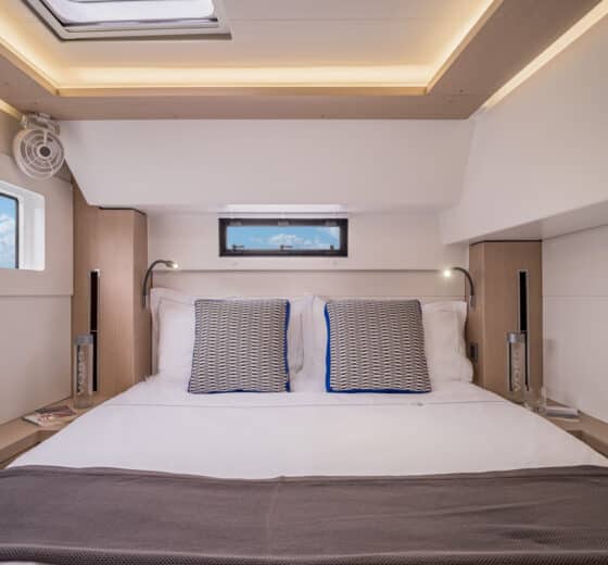 Acacia Agave Catamaran interior double cabin