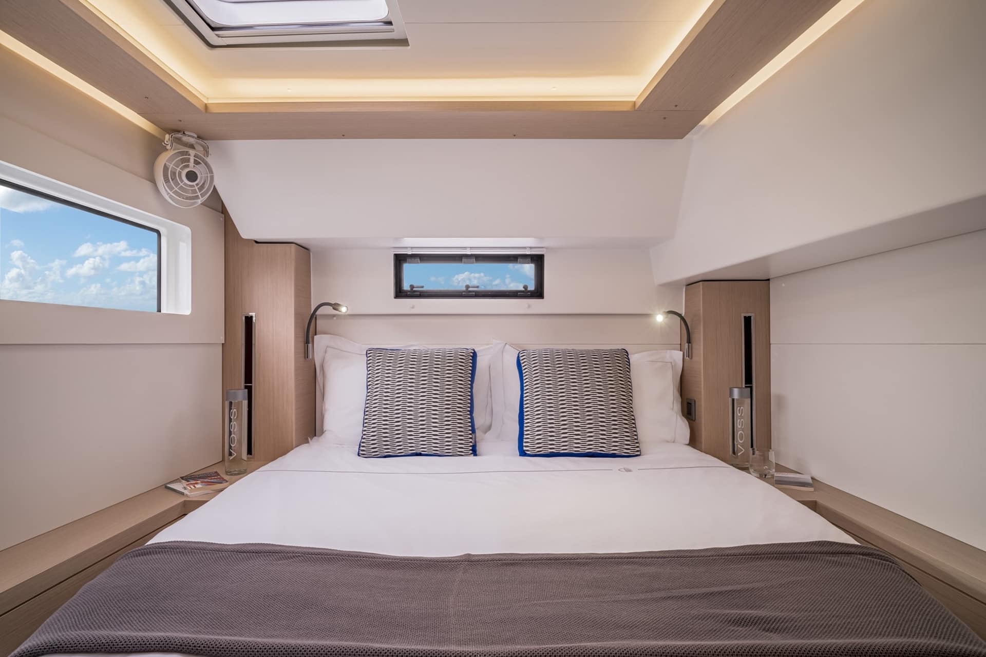 Acacia Agave Catamaran interior double cabin