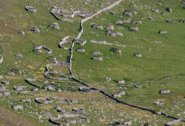 Aerial View of Hirta Village, St Kilda
