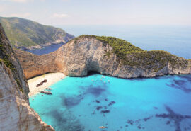 Aerial view of Zakynthos, Ionian Islands, Greece