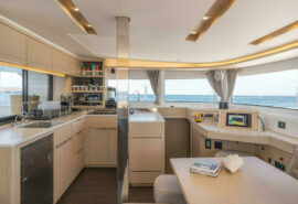 Agave Acacia kitchen onboard interior saloon lagoon 46