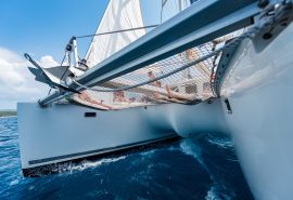 Agave Catamaran bows