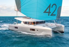 Agave Catamaran sailing
