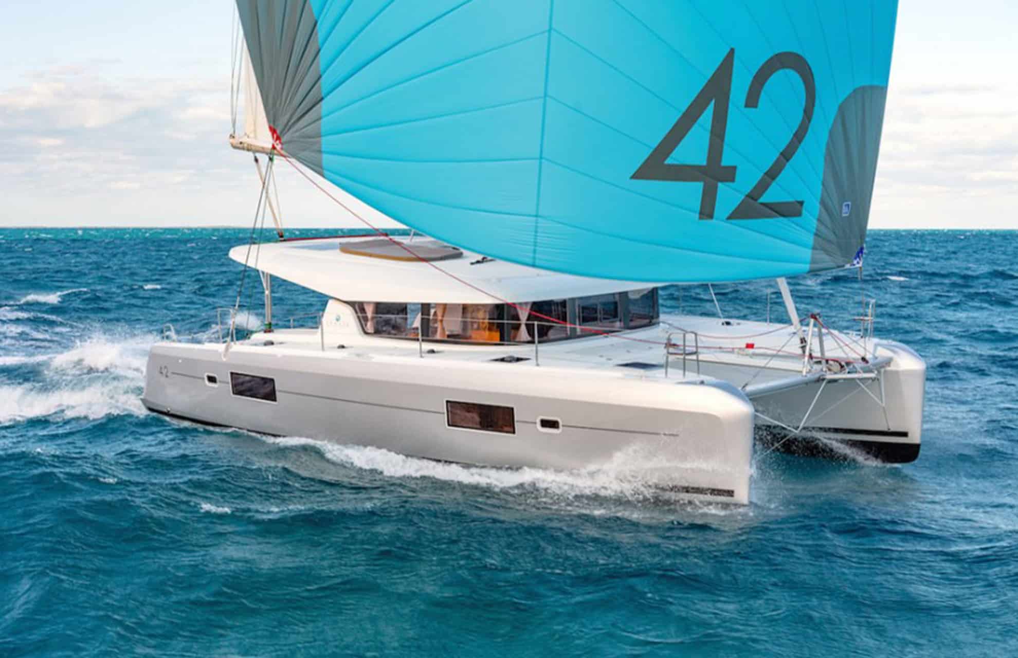 Agave Catamaran sailing