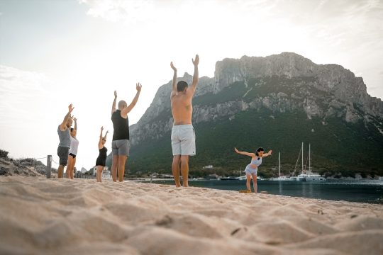 Agave Sardinia beach yoga