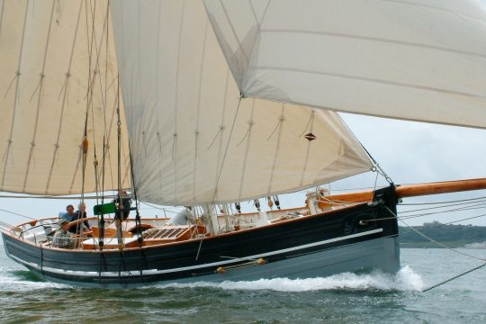 Agnes under sail