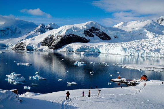 Antarctic Tecla sailing adventure guests ashore