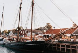 Aron schooner alongside in Denmark
