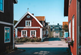Ashore on the island of Karlskrona, Swedish archipelago sweden