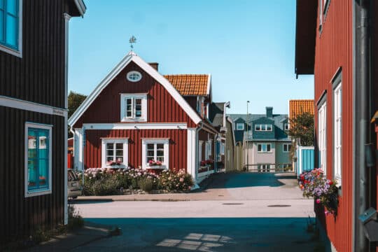 Ashore on the island of Karlskrona, Swedish archipelago sweden