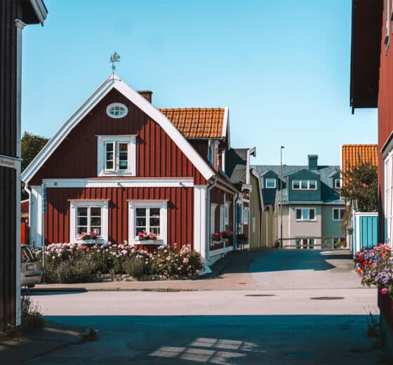 Ashore on the island of Karlskrona, Swedish archipelago sweden