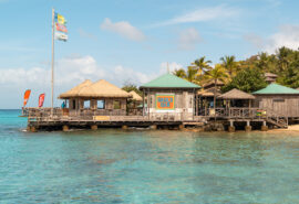 Basil's bar on Mustique, St Vincent and the Grenadines, Caribbean