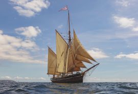 Bessie Ellen Full Sail Cornwall