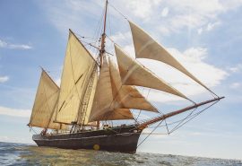 Bessie Ellen Sailing full Sails
