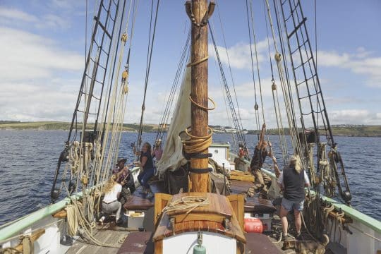Bessie Ellen Sailing on board Cornwall