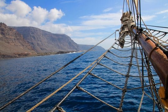 Bessie Ellen sailing in the Canary Islands