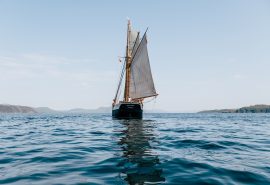 Bessie Ellen stern sailing
