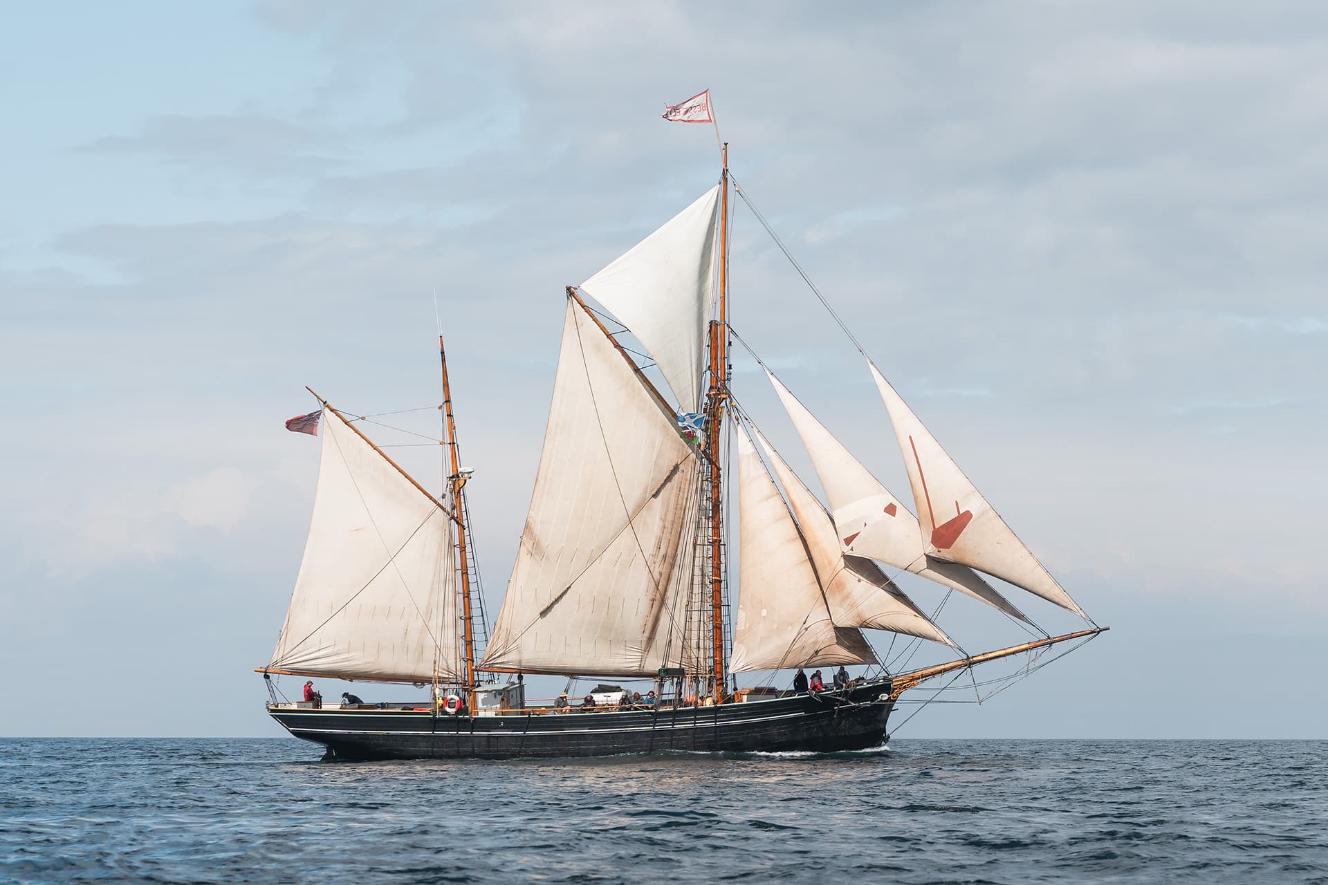 Bessie Ellen tall ship sailing full sail