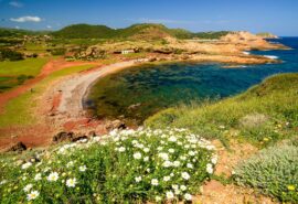 Binímel.là beach, Menorca, Biosphere Reserve, Balearic Islands, Spain