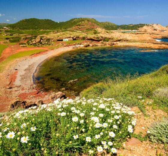 Binímel.là beach, Menorca, Biosphere Reserve, Balearic Islands, Spain