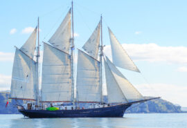Blue Clipper Full sails Hebrides