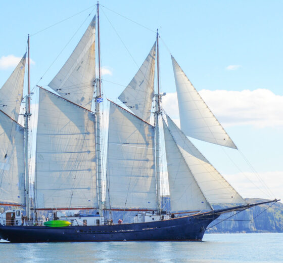 Blue Clipper Full sails Hebrides