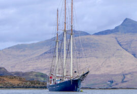 Blue Clipper anchored Scotland
