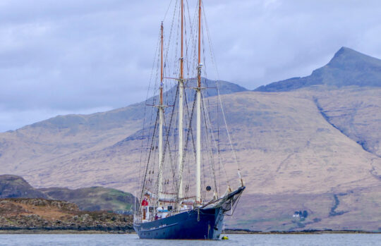 Blue Clipper anchored Scotland