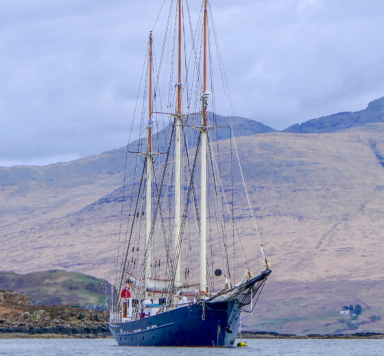 Blue Clipper anchored Scotland