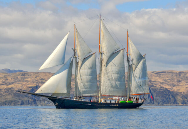 Tallship Sailing from Scotland to Cornwall