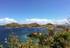 Blue Clipper view of Les Saintes Guadeloupe Caribbean