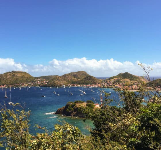 Blue Clipper view of Les Saintes Guadeloupe Caribbean