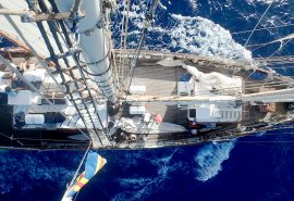 Blue-clipper-view-of deck