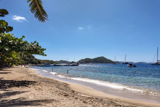 British Virgin Islands beach view in the BVIs Caribbean