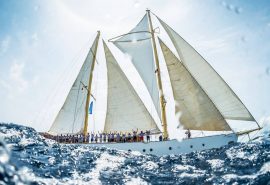 sailing side shot