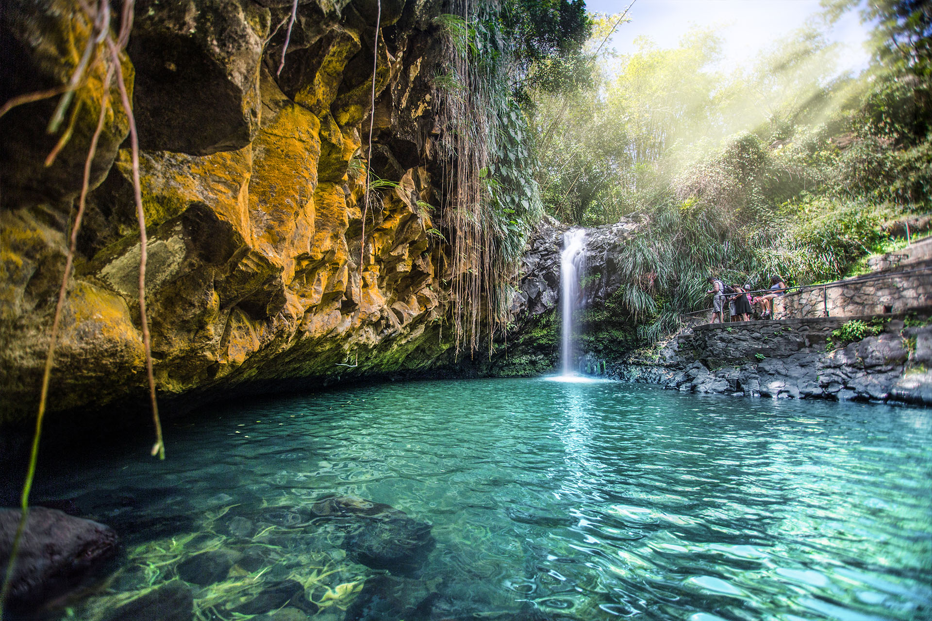Caribbean Grenada waterfall