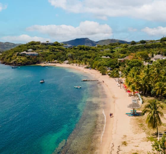 Caribbean island of Antigua, Barbuda beach