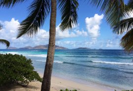 Caribbean waves beach
