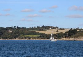 Cherokee sailing the Helford