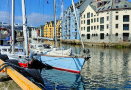 Cherokee anchored in Alesund, Norway