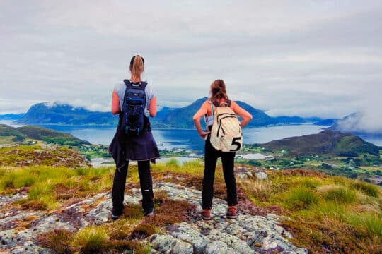 Cherokee guests hiking in the Norwegian Fjords Norway