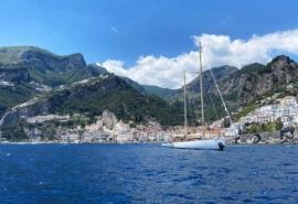 Chronos anchored Amalfi coast