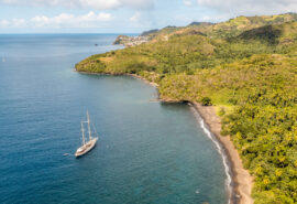 Chronos anchored off St Vincents West Coast, Caribbean