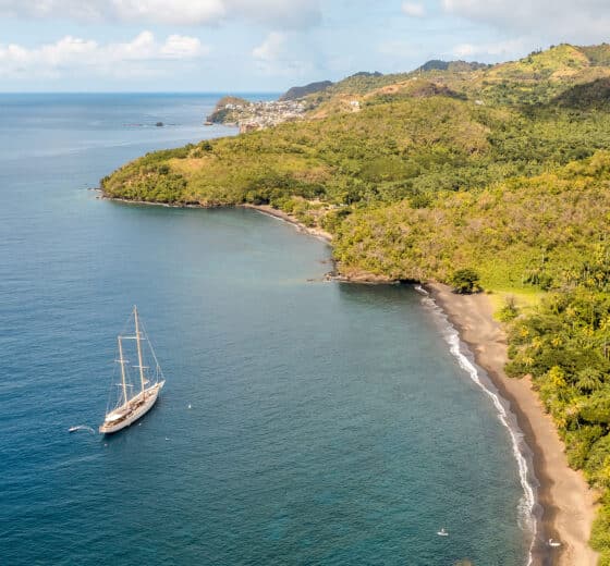 Chronos anchored off St Vincents West Coast, Caribbean