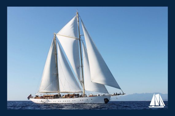 Chronos in full sail, Sailing Classics