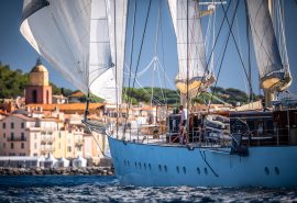 Chronos underway from the side in St Tropez
