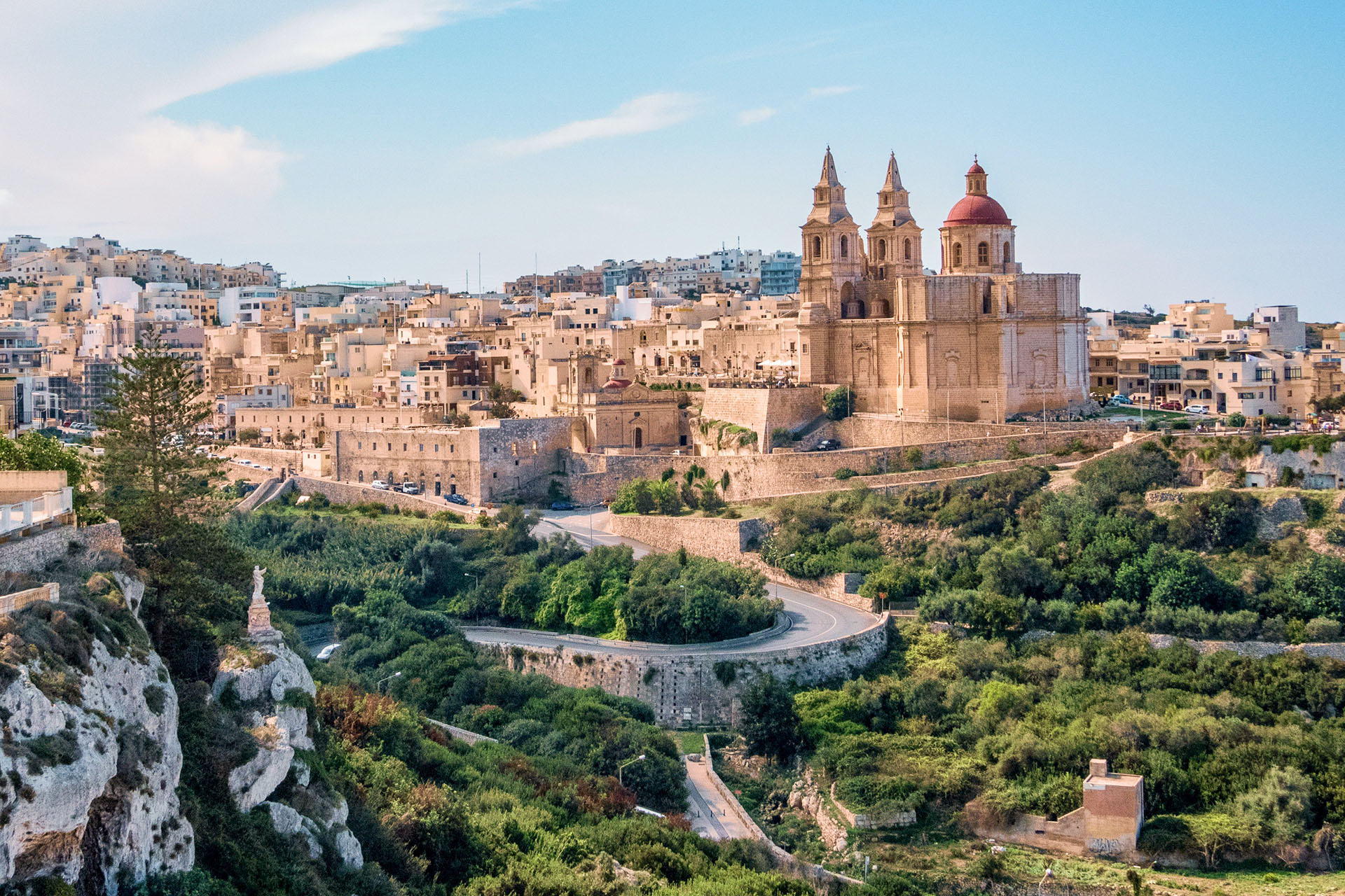 Church in Mellieha, Malta, Europe, Mediterranean