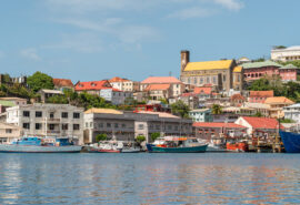 Colourful bay of St George's Grenada, Caribbean