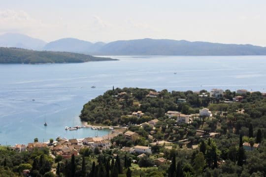 Corfu Greece Ionian channel view