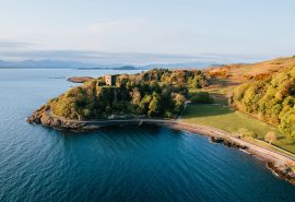 Dunollie castle in Oban, Scotland